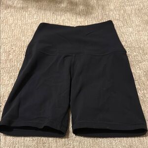 High-Waist Black Women's Athletic Shorts